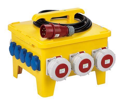 portable temporary power distribution box